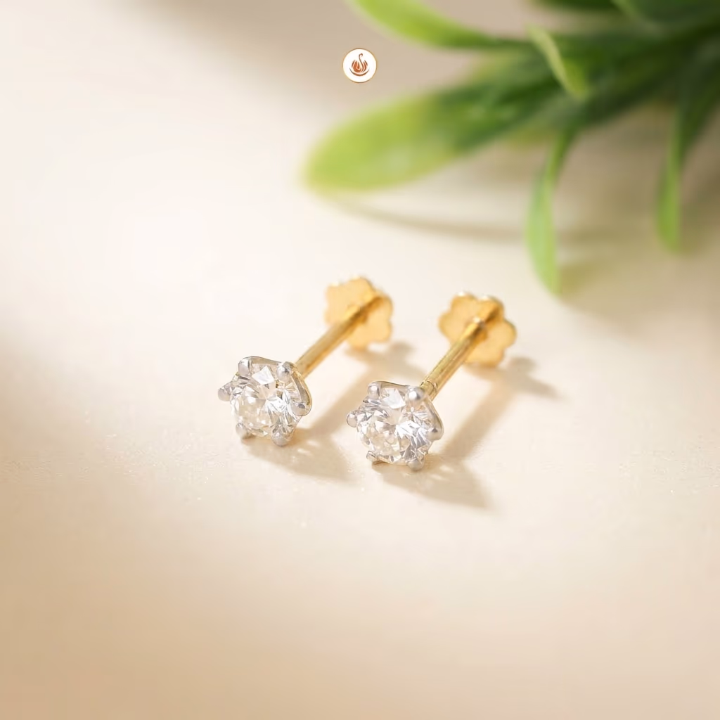 Sazuna Vaani Solitaire Diamond Earring