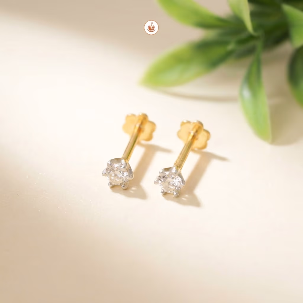 Sazuna Yashika Solitaire Diamond Earring
