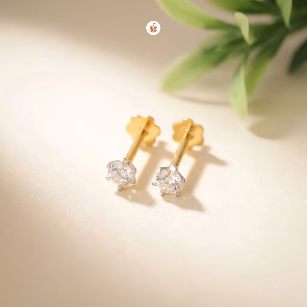 Sazuna Zoya Solitaire Diamond Earring