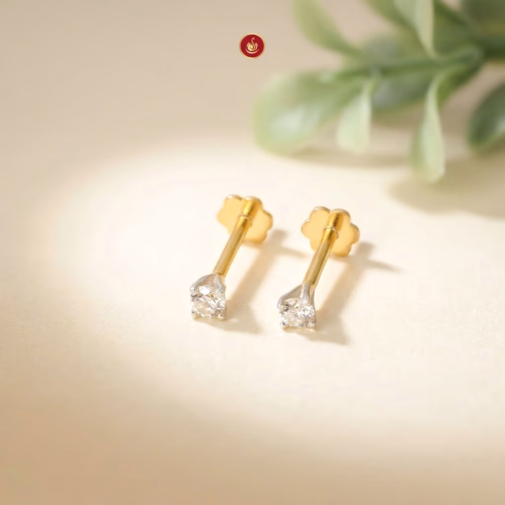 Sazuna Bhavika Solitaire Diamond Earring