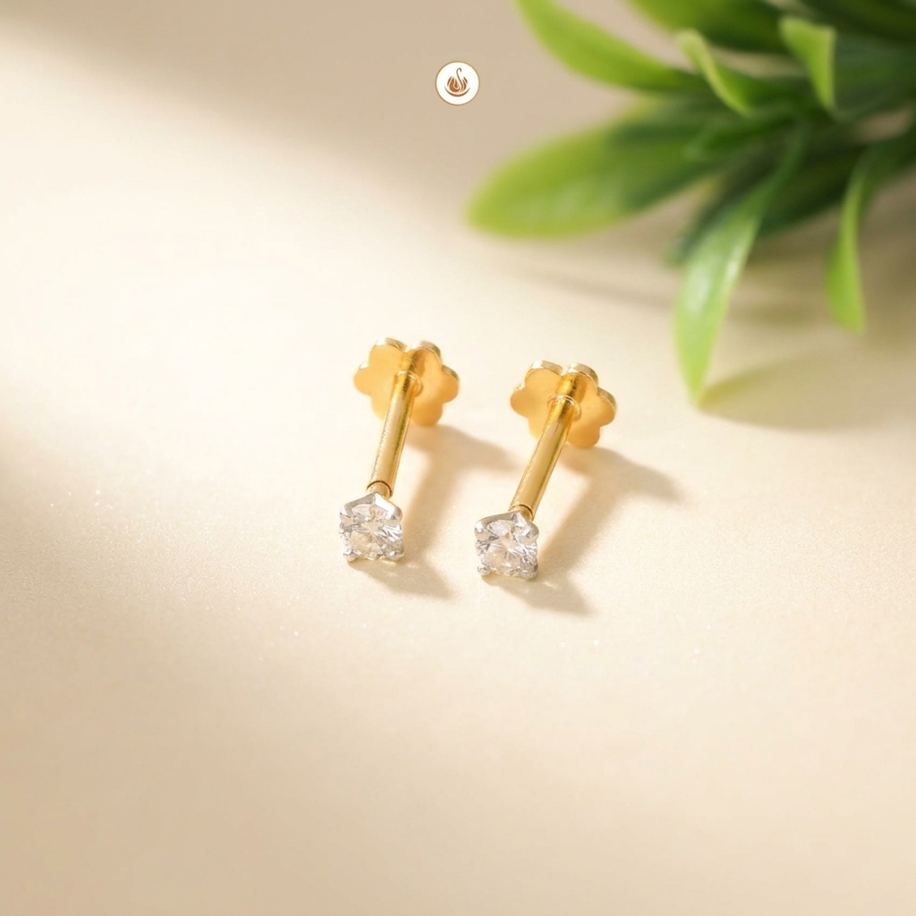 Sazuna Devanshi Solitaire Diamond Earring