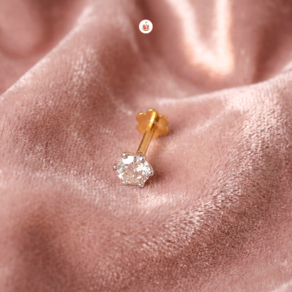Sazuna Eshita Solitaire Diamond Nosepin