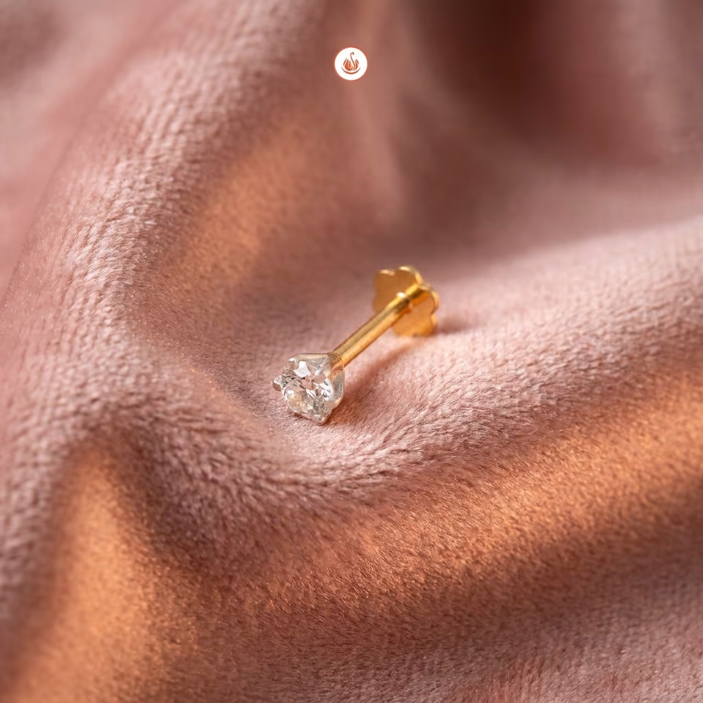 Sazuna Jivika Solitaire Diamond Nosepin