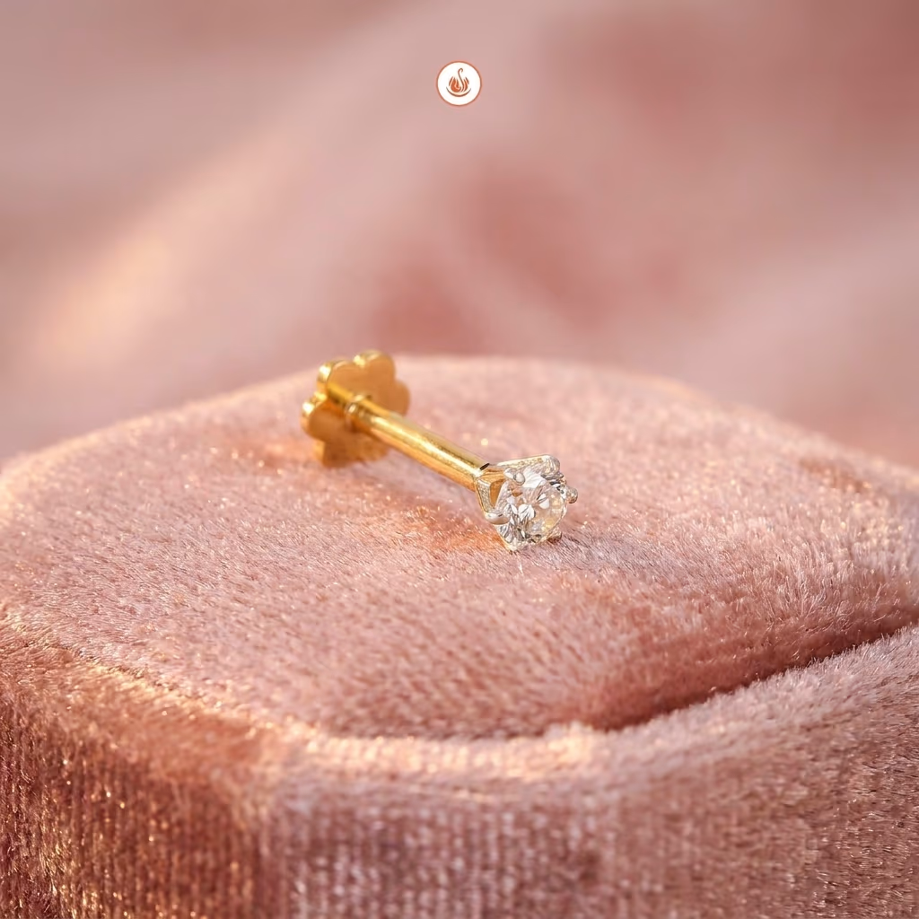 Sazuna Lavina Solitaire Diamond Nosepin