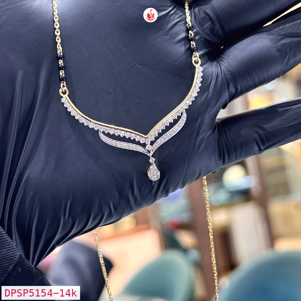 Diamond Mangalsutra - DPSP5154