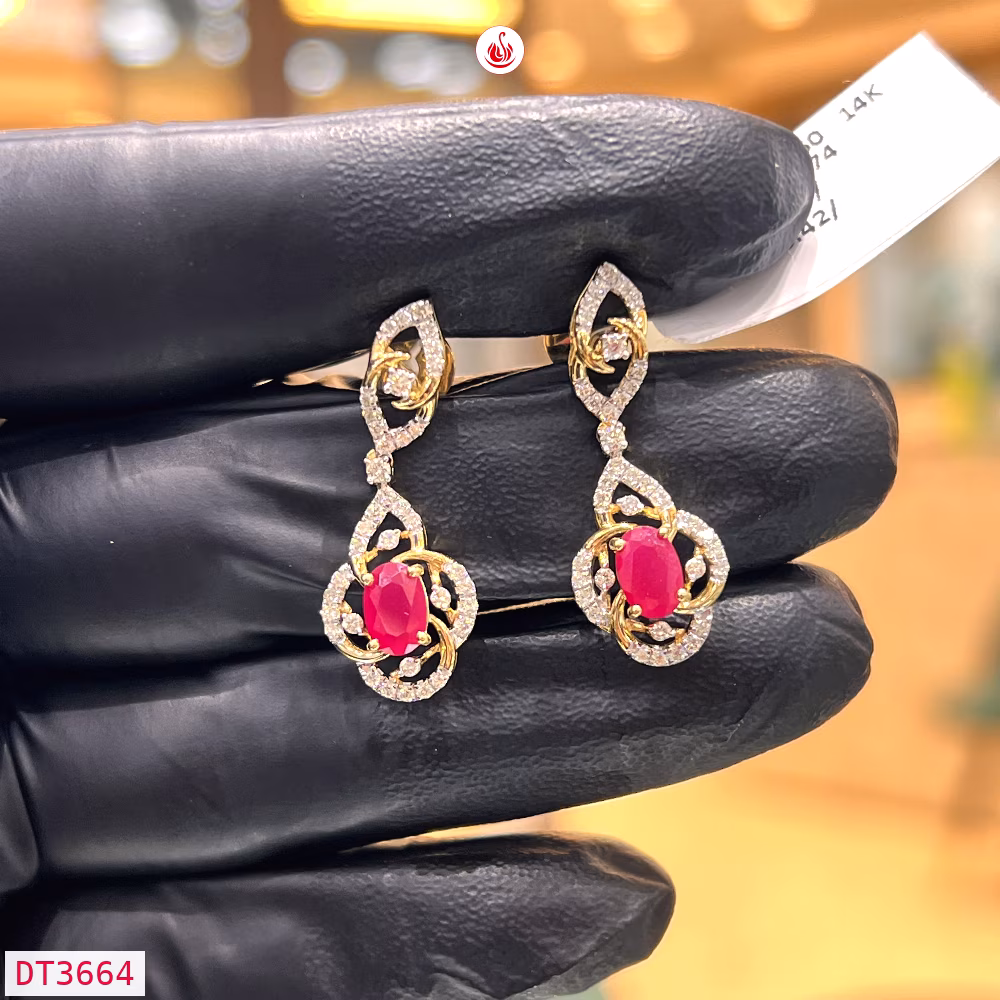 Women Diamond Earrings - DT3664