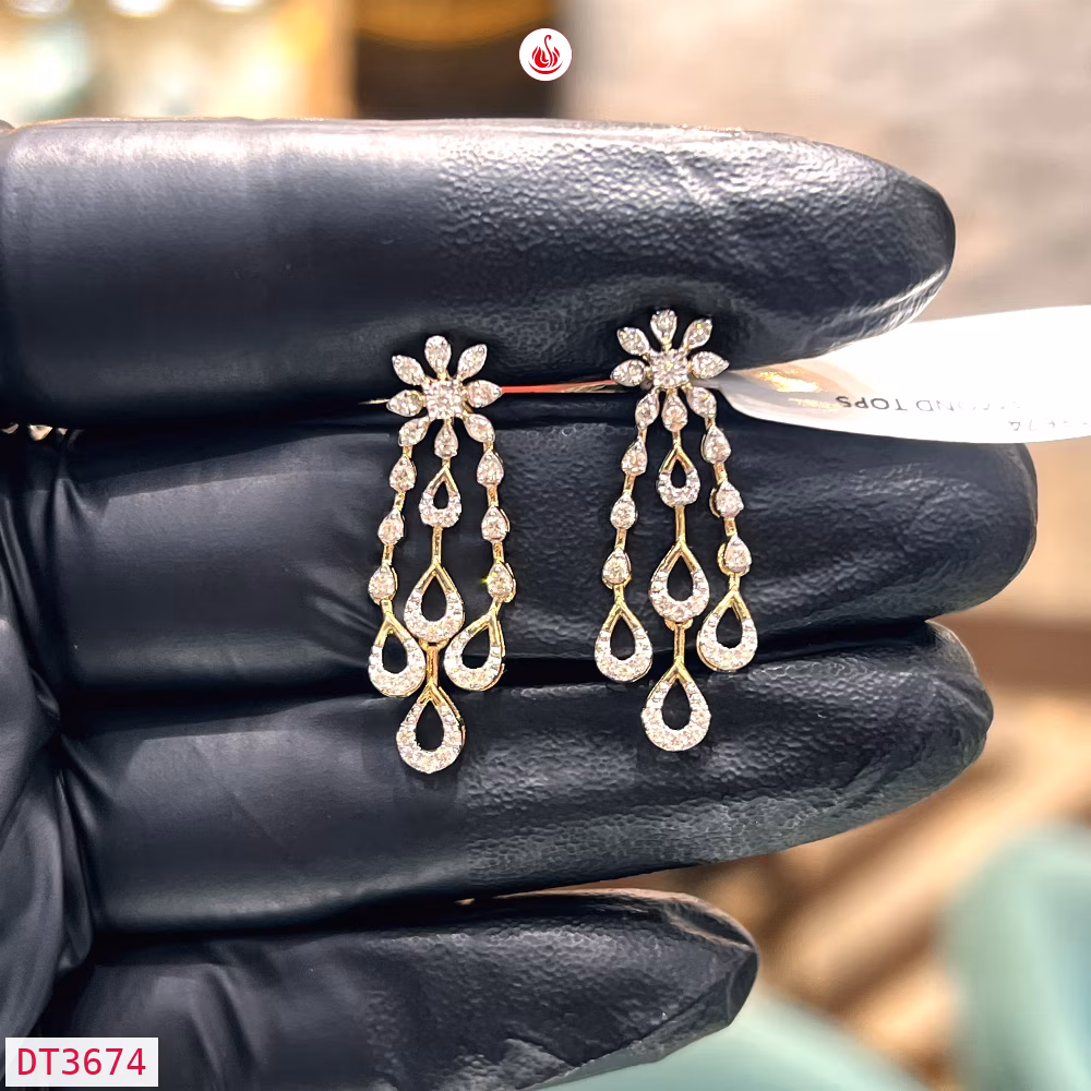 Women Diamond Earrings - DT3674