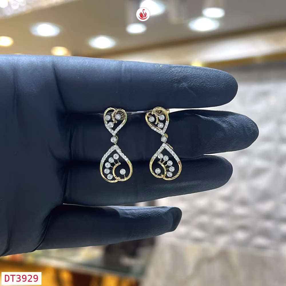 Men Diamond Earrings - DT3929