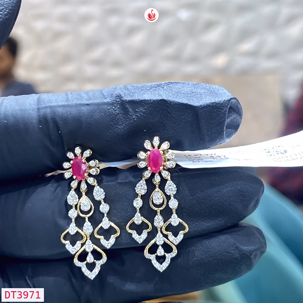 Women Diamond Earrings - DT3971