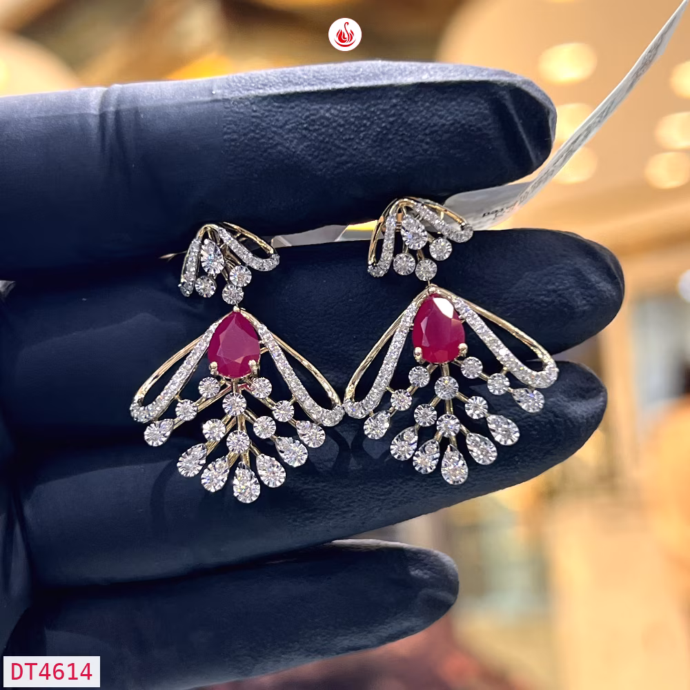 Women Diamond Earrings - DT4614