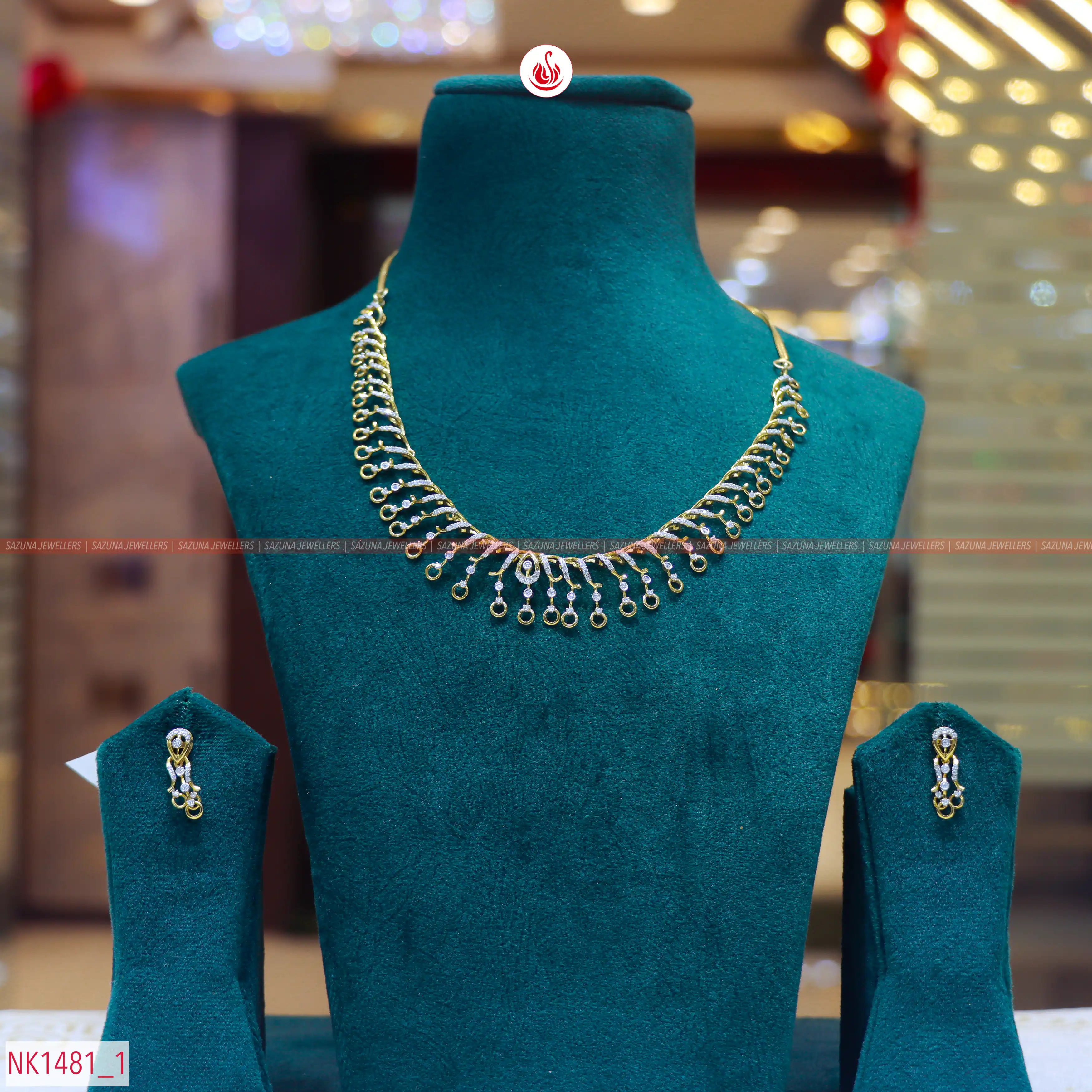 Sazuna Purnima  Diamond Necklace