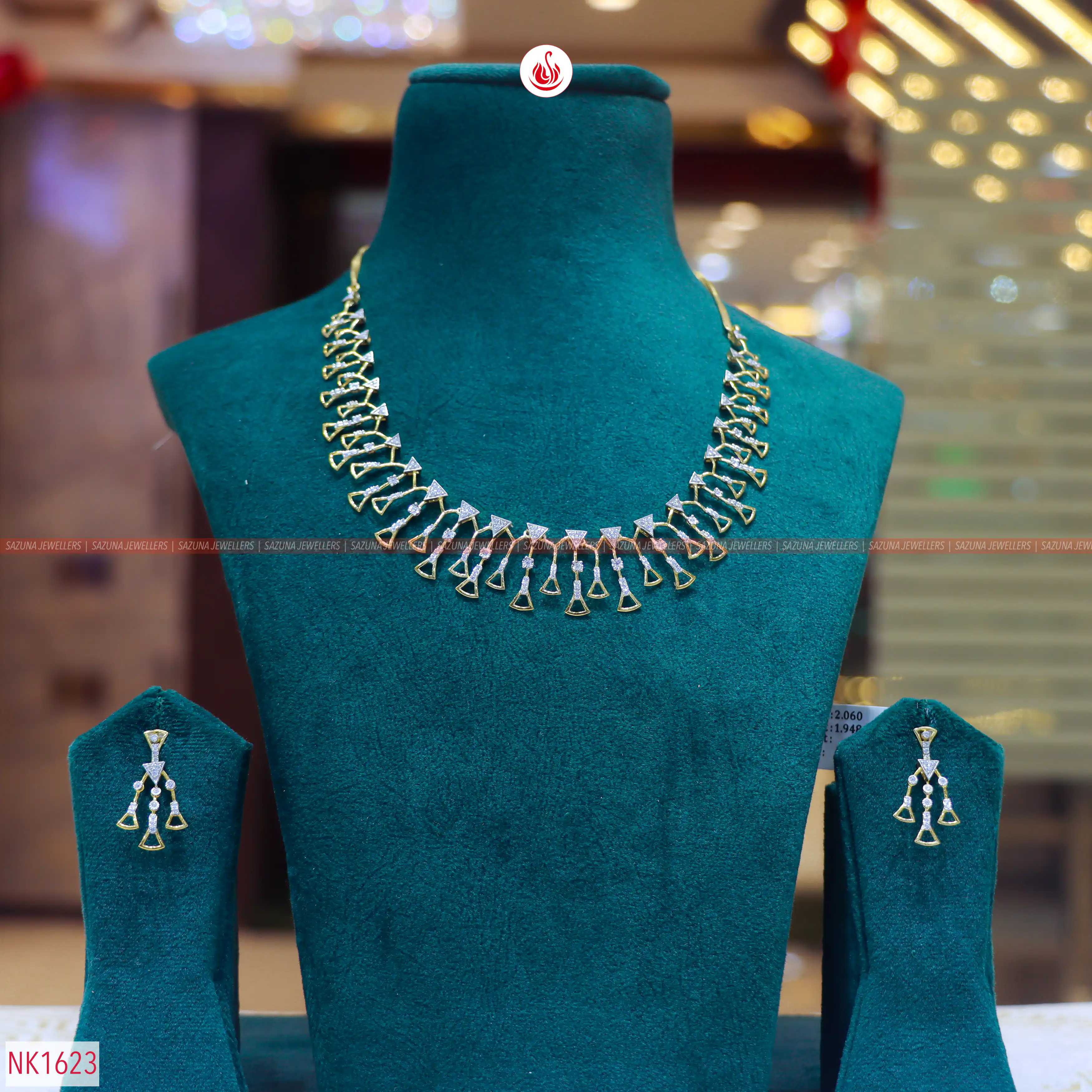 Sazuna Sitara  Diamond Necklace