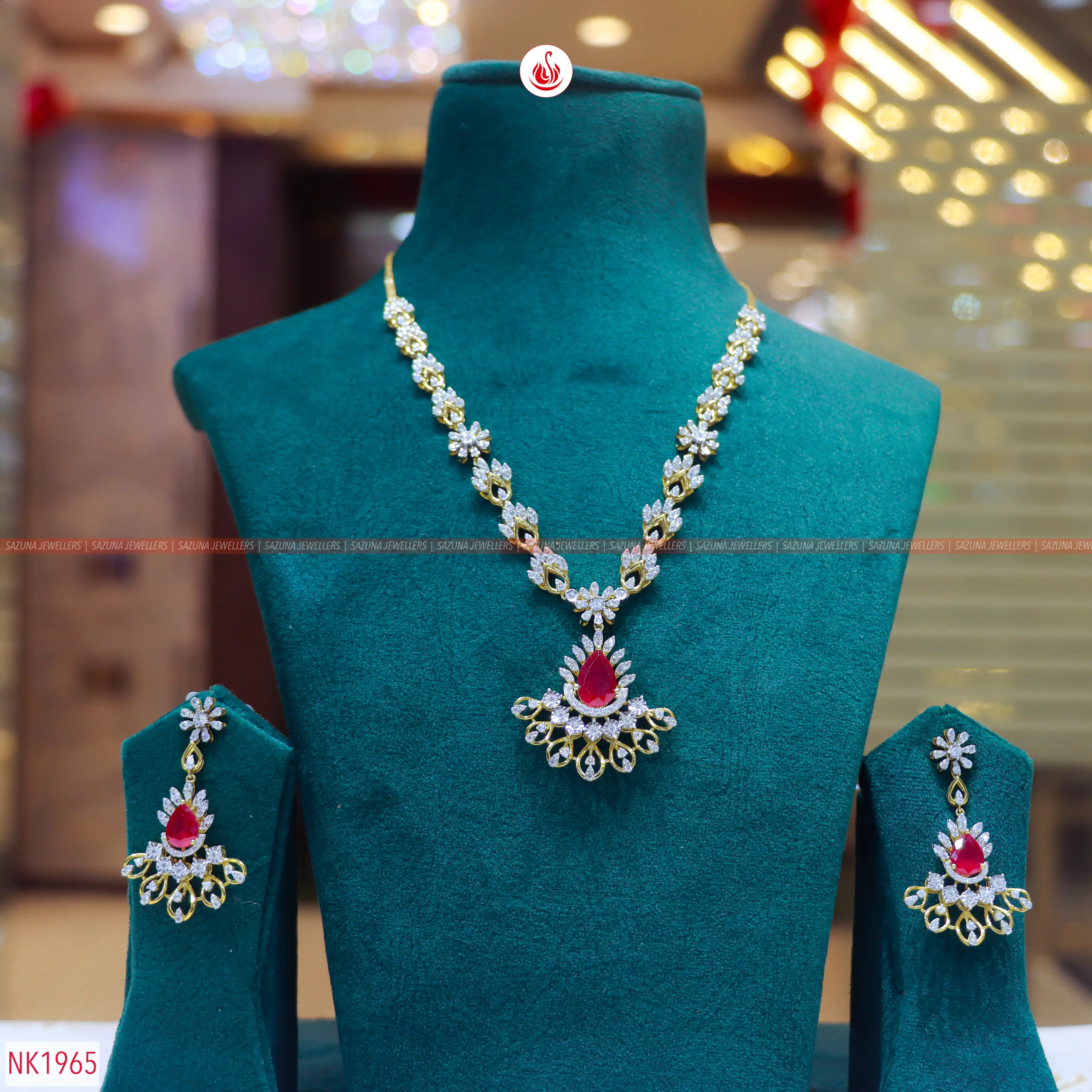 Sazuna Tanirika Ruby Diamond Necklace