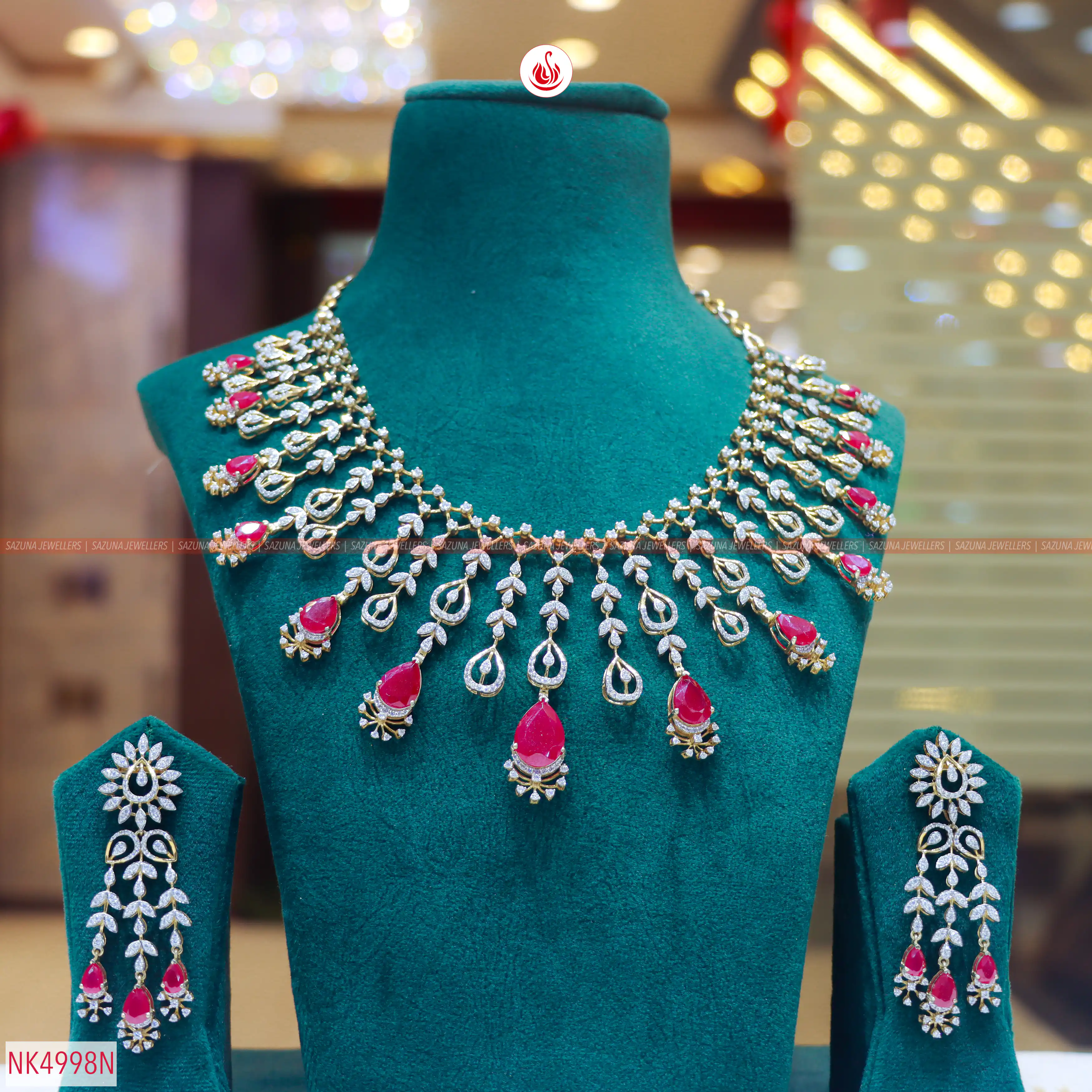 Sazuna Vibhuti  Diamond Necklace