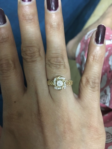 Sazuna Swivel Mesh Diamond Ring photo review