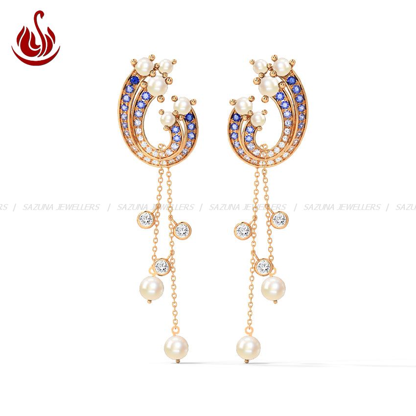 Sazuna Derya Gemstone Drop Earrings