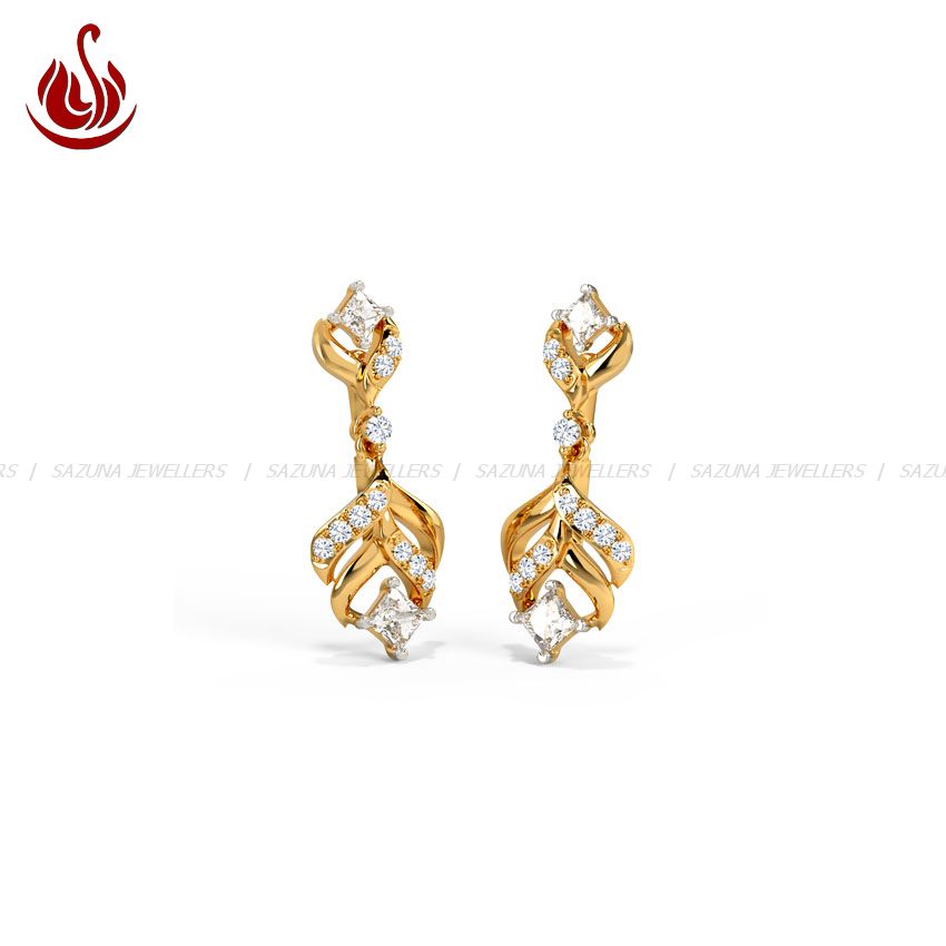 Sazuna Zaki Diamond Drop Earrings