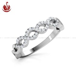 Sazuna Twisty Curl Diamond Band