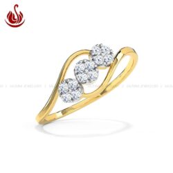Sazuna Trio Cluster Diamond Ring
