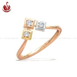 Sazuna Quad Triplet Diamond Ring