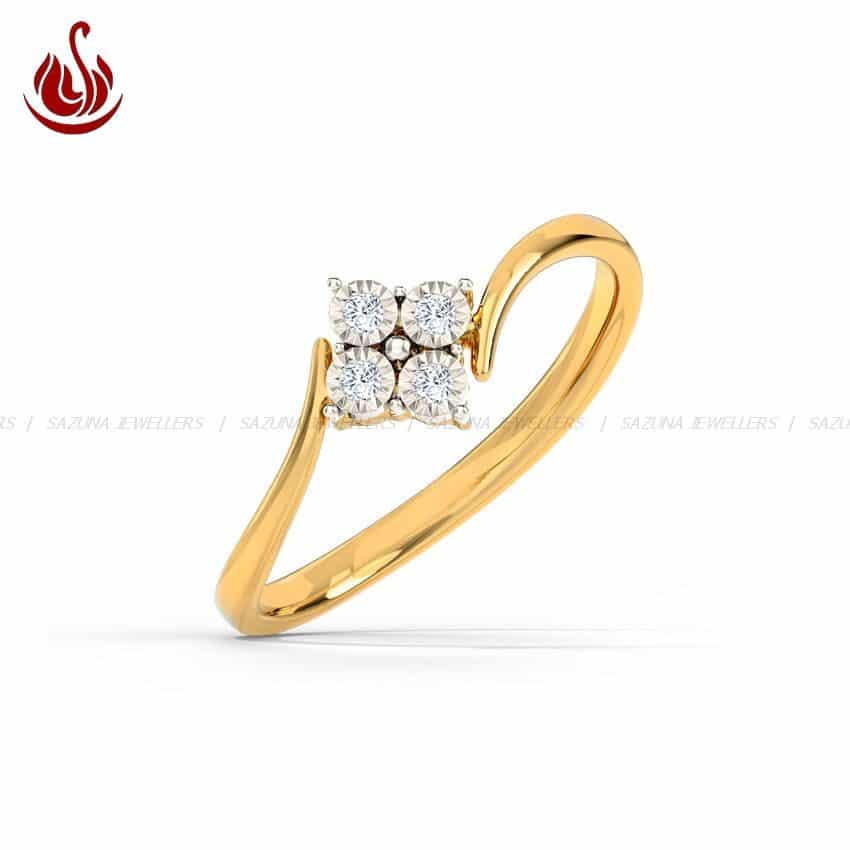 Buy Lab Grown Diamond Daily Wear Rings in India - Ayaani.in