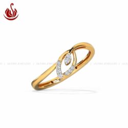 Sazuna Elegant Petal Diamond Ring